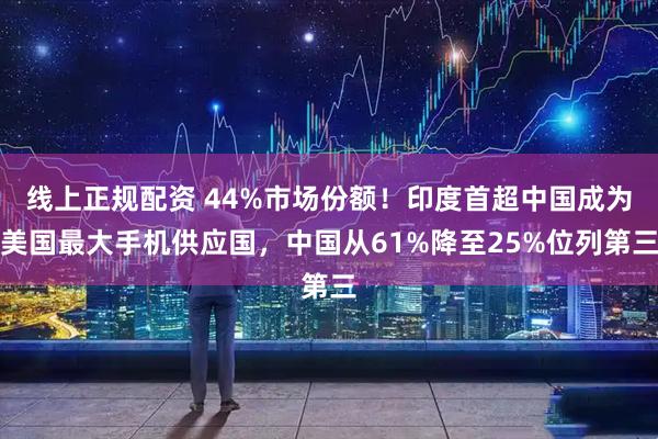 线上正规配资 44%市场份额！印度首超中国成为美国最大手机供应国，中国从61%降至25%位列第三